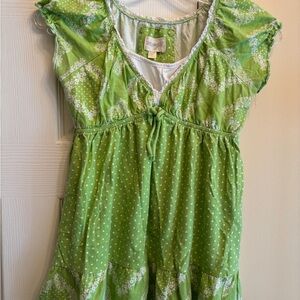 Energie Green Polka Dot Top